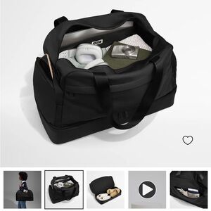 Black Away Weekender Duffel Bag